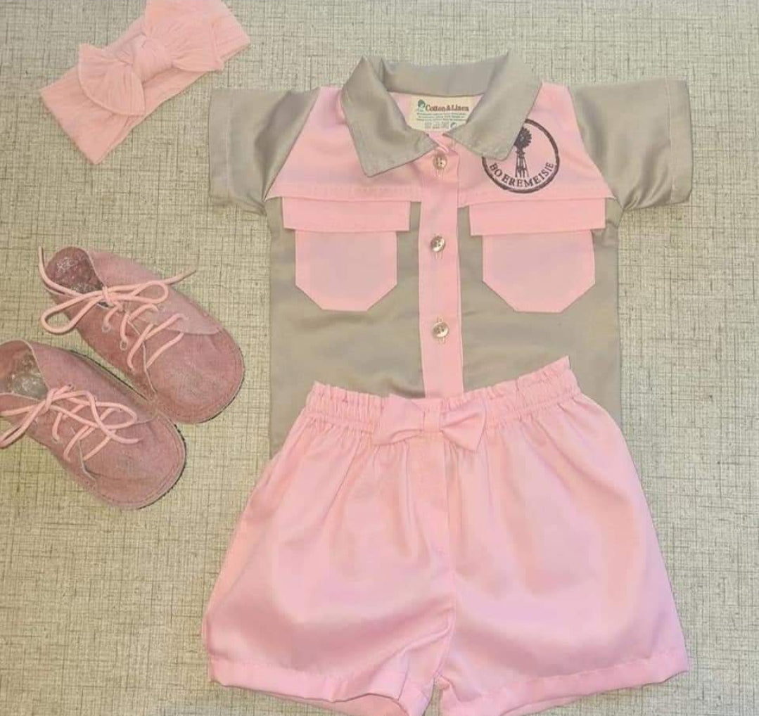 Pink Plaasmeisie set