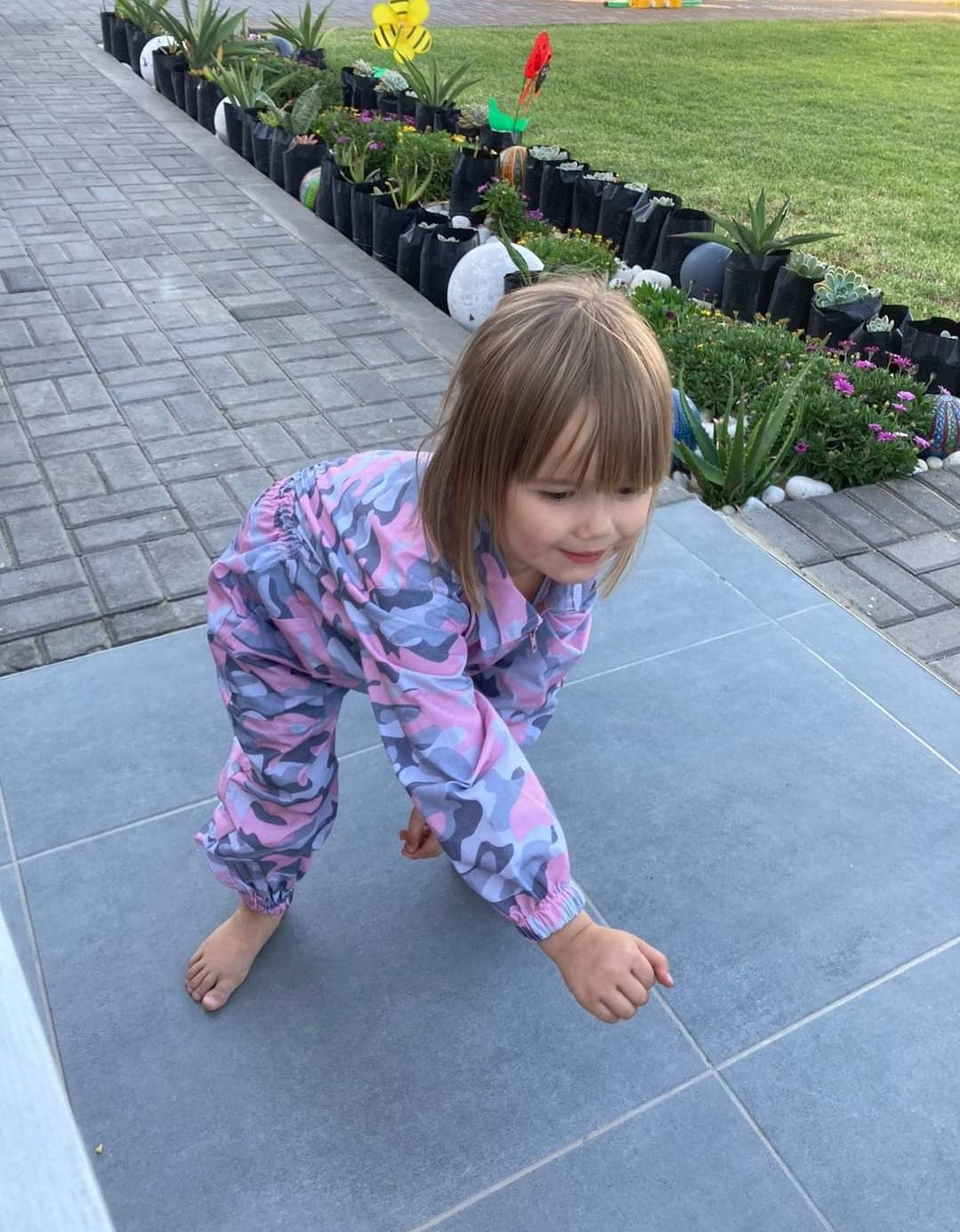Pienk Camo overall