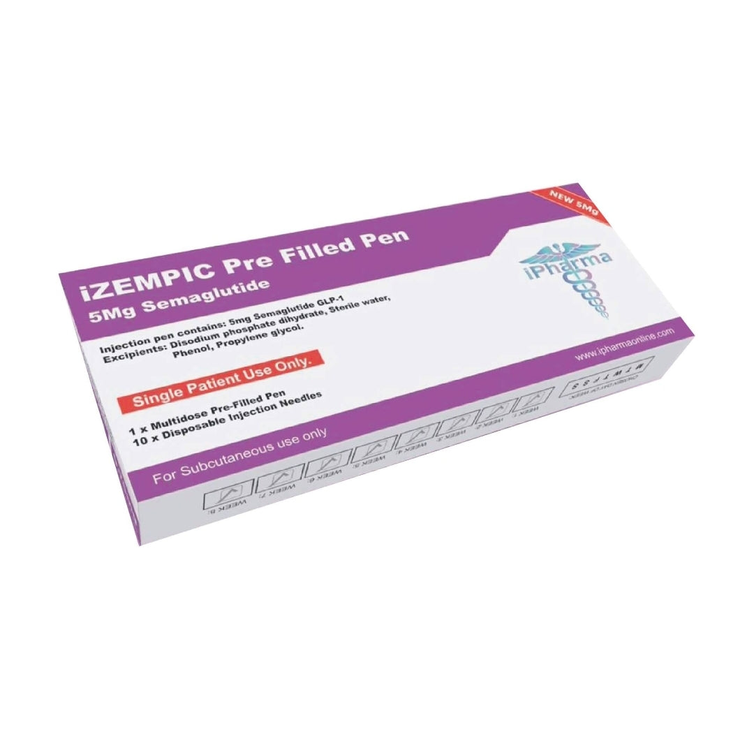 iPharma
Semaglutide 5mg
Pre-Filed Pen -
GLP-1 Weight Loss