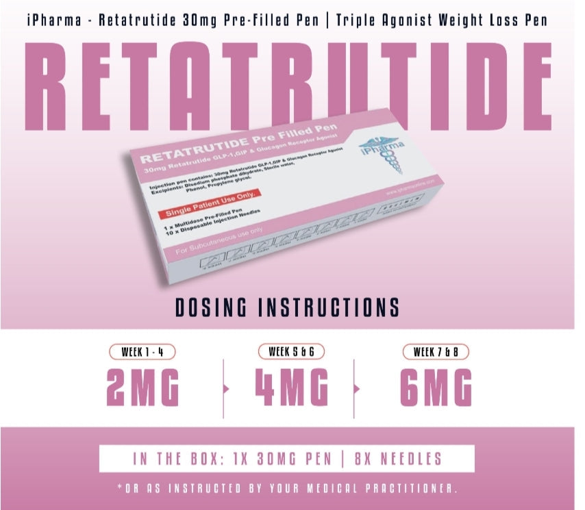 iPharma Retatrutide 30mg Pre-Filled Pen - Triple
Agonist Weight Loss