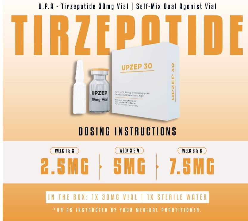U.P.A Tirzepatide 30mg Weight Loss Vial - Self-Mix
