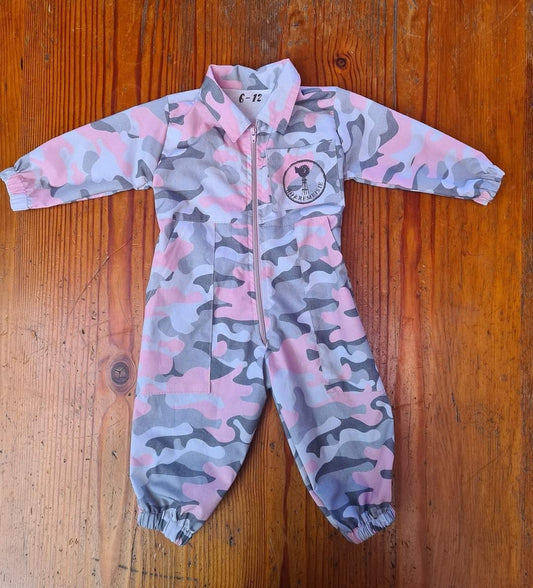 Pienk Camo overall
